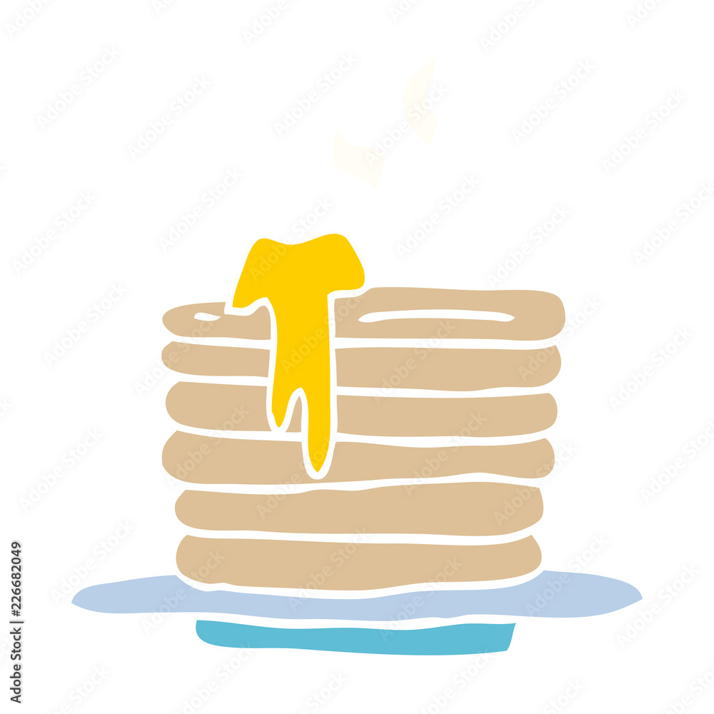 cartoon doodle stack of pancakes cartoon doodle stack of pancakes