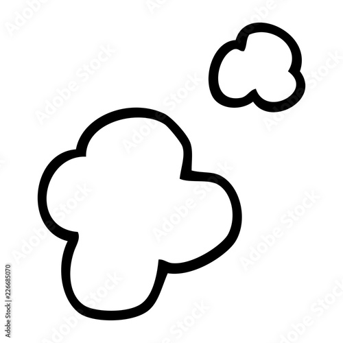 line drawing cartoon poof of smoke