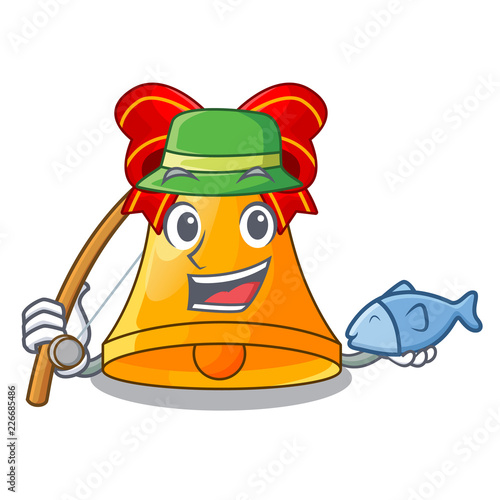 Fishing cartoon christmas bells for christmas decoration