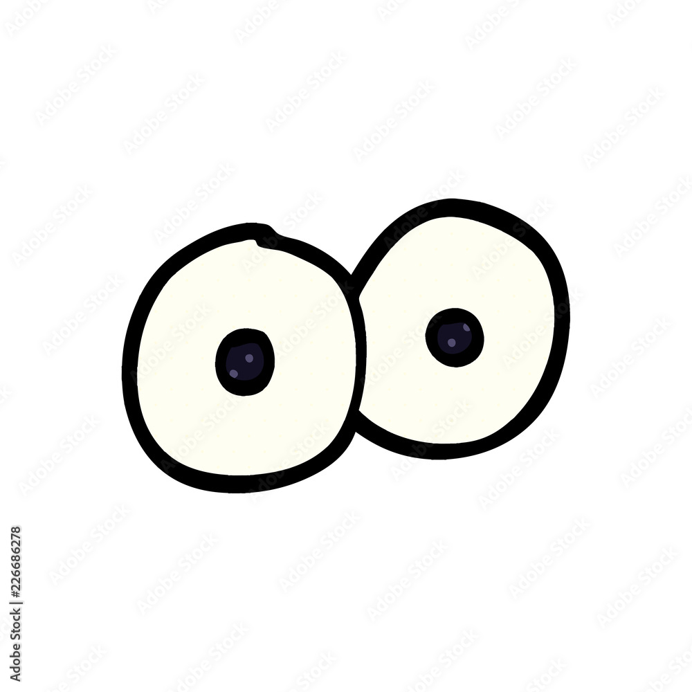 cartoon doodle staring eyes cartoon doodle staring eyes