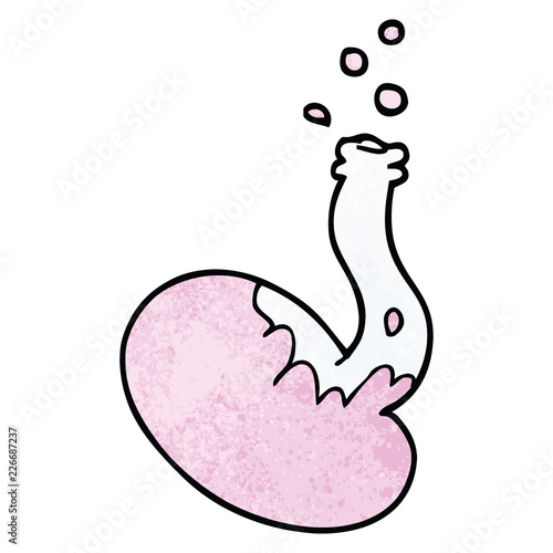 cartoon doodle chemical reaction