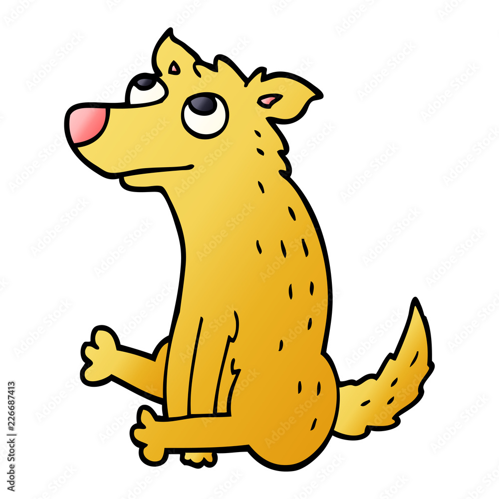 cartoon doodle dog sitting cartoon doodle dog sitting