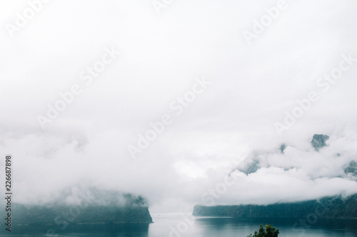 Misty Norwegian Mountains