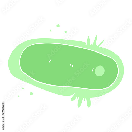 flat color style cartoon amoeba