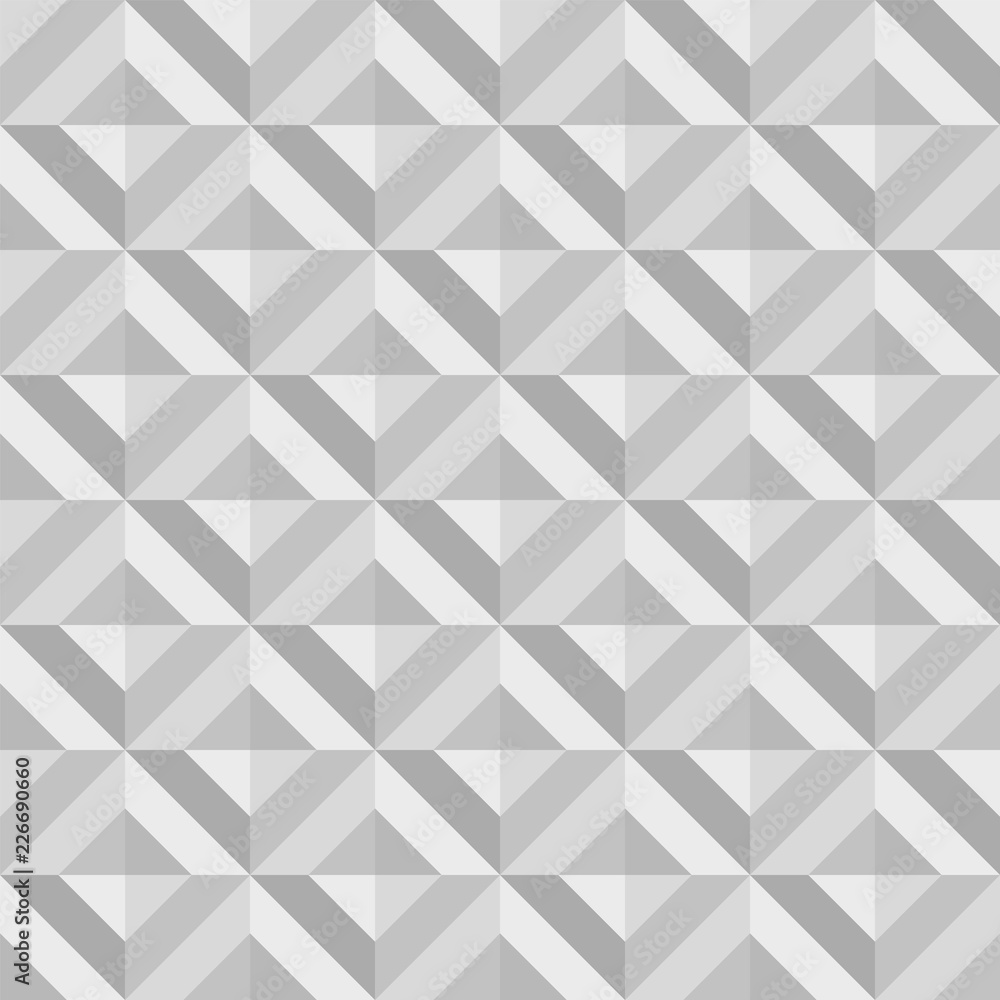 Naklejka 3d geometric pattern. Abstract gray seamless background