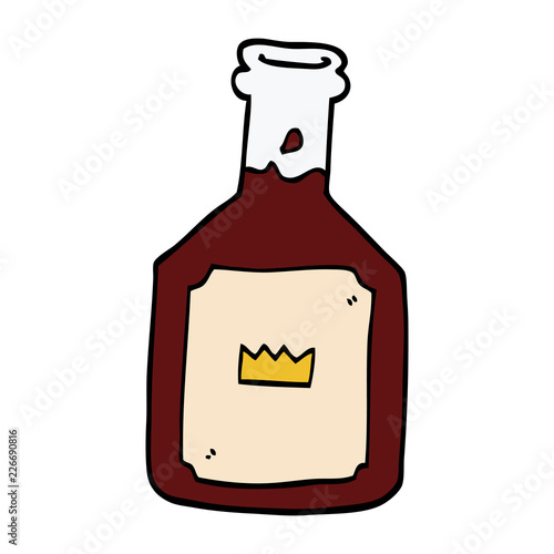 cartoon doodle alcoholic drink