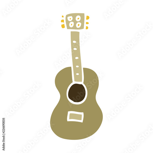 cartoon doodle guitar