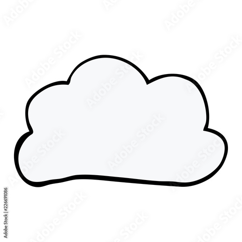 cartoon doodle weather cloud
