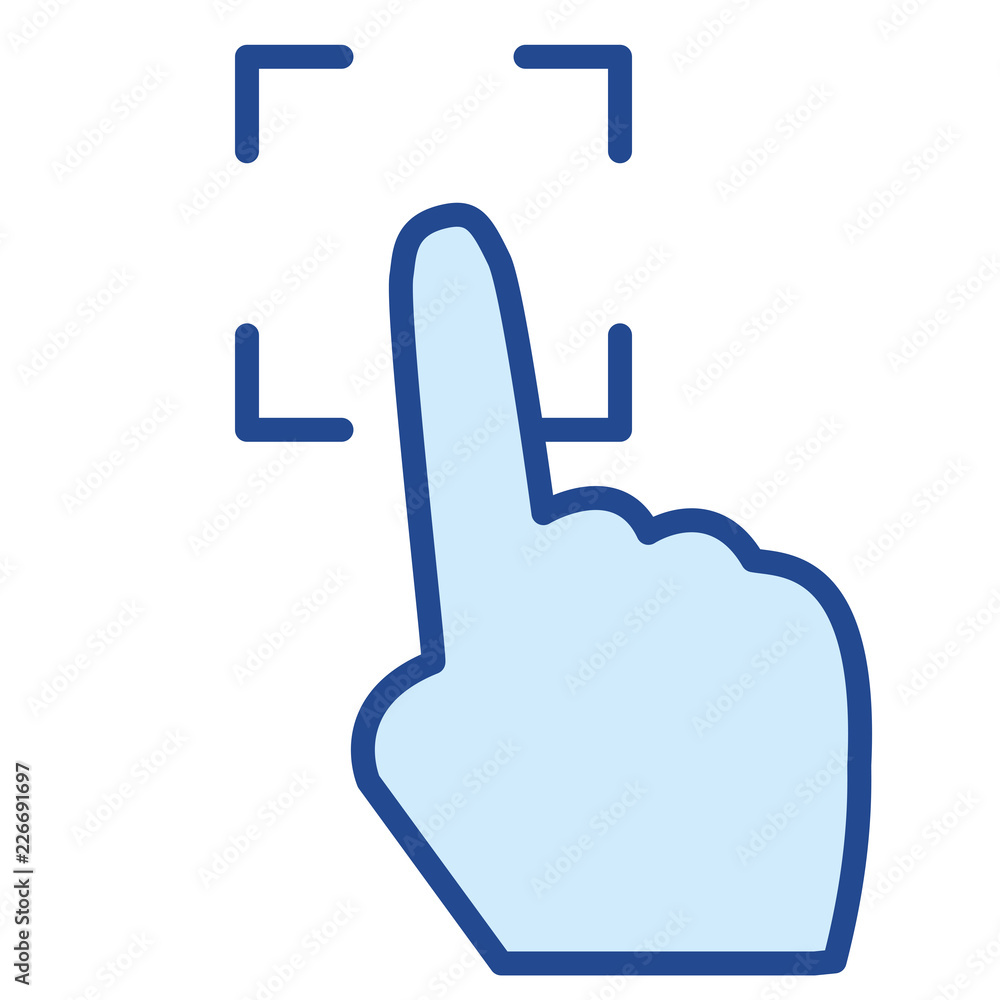 Fingerabdruck Passwort, Sicherheit Vector Icon Illustration Fingerabdruck Passwort, Sicherheit Vector Icon Illustration