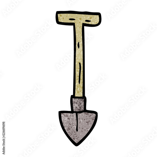 cartoon doodle spade