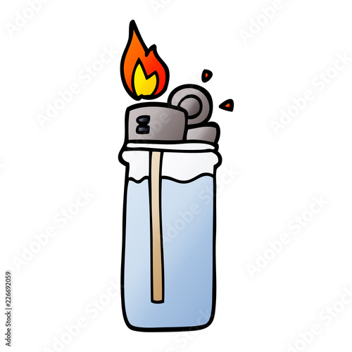 cartoon doodle disposable lighter
