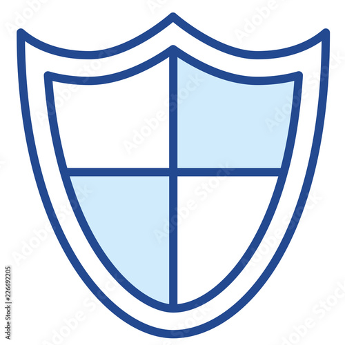 Schutzschild, Sicherheit Vector Icon Illustration
