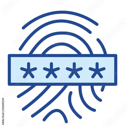Passwort Eingabe Vector Icon Illustration