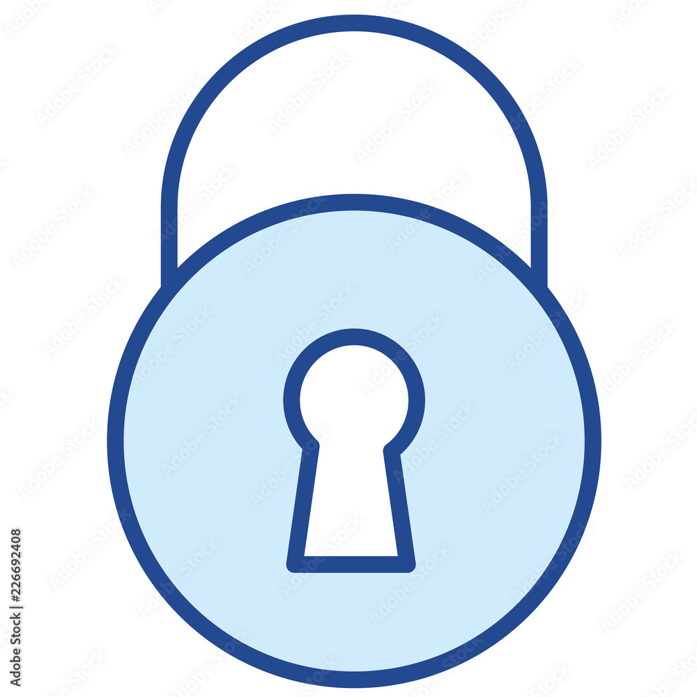 Schloss, Datenschutz Vector Icon Illustration Schloss, Datenschutz Vector Icon Illustration