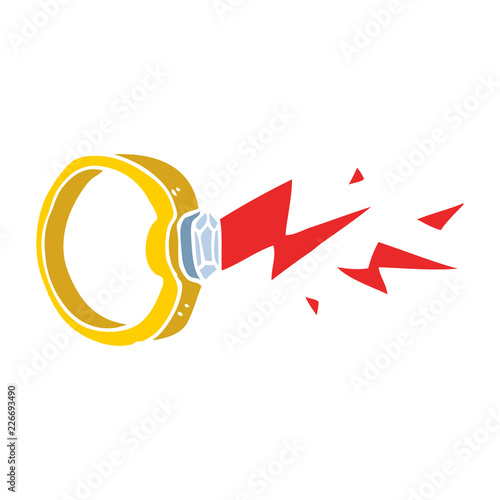 cartoon doodle magic ring