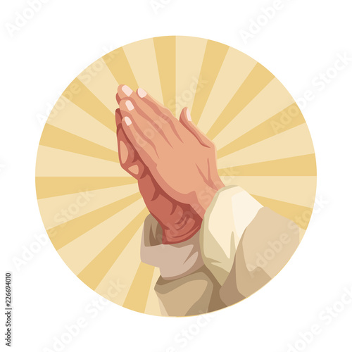 Hands praying sign