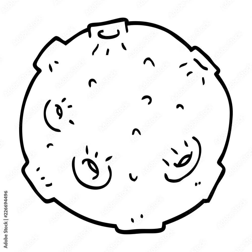 line drawing cartoon moon with craters line drawing cartoon moon with craters