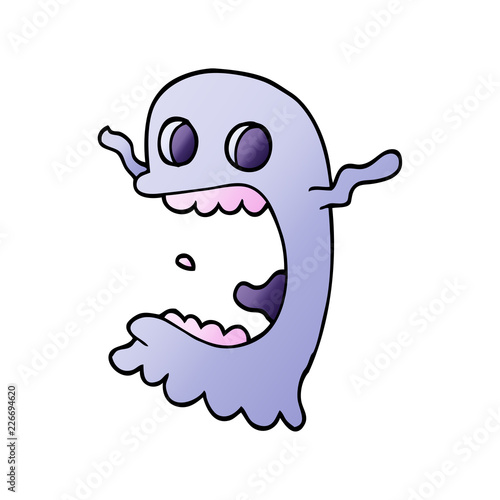 cartoon doodle spooky ghost