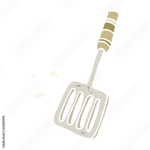 flat color style cartoon kitchen spatula tool