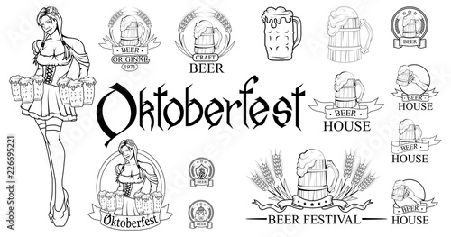 оktoberfest hand drawn lettering, festival, oktoberfest lettering for logotype, flyer, posters, card, label, postcard, badge, banner, oktoberfest logo, Bavarian festival, beer party, beer logo