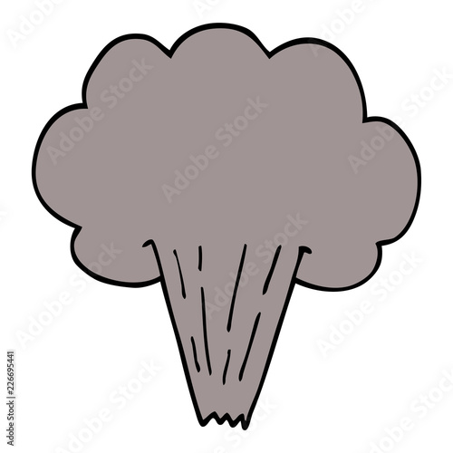 cartoon doodle whooshing cloud