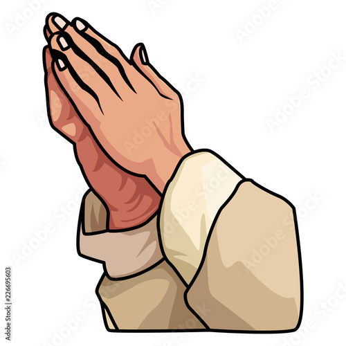Hands praying sign