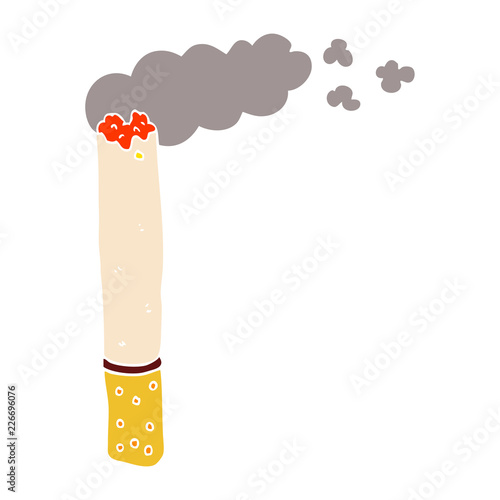 cartoon doodle cigarette