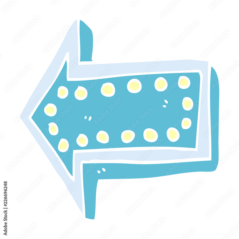 Fototapeta premium cartoon doodle arrow pointing direction