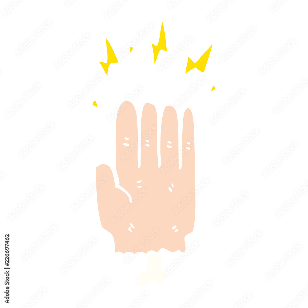 flat color style cartoon magic halloween zombie hand flat color style cartoon magic halloween zombie hand
