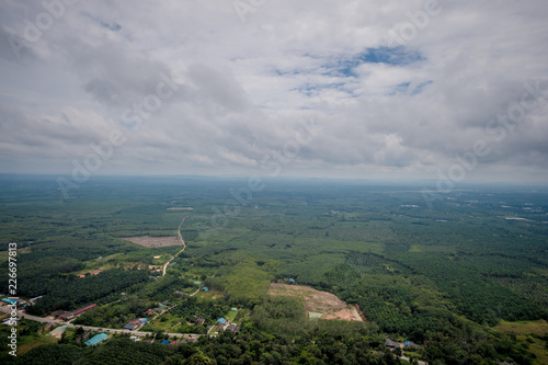 View on mountain top of Krabi