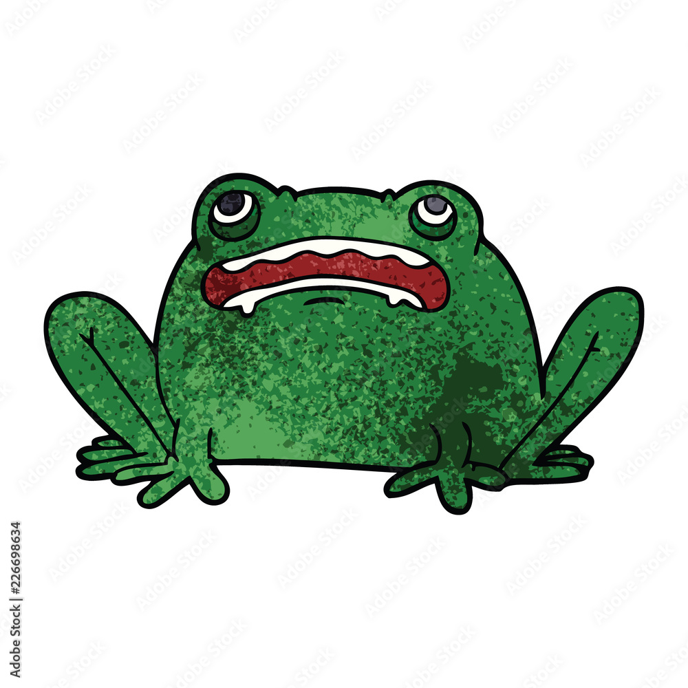 Fototapeta premium cartoon doodle frog