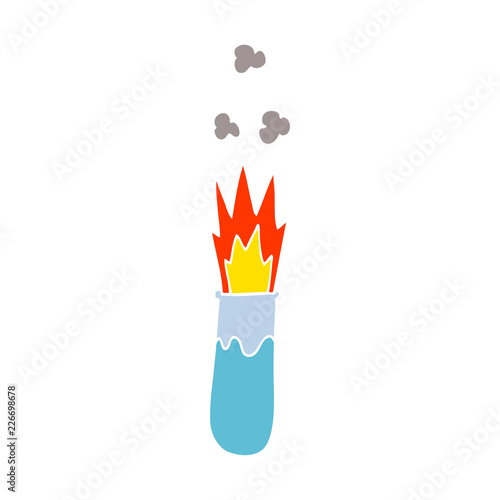 cartoon doodle chemical reaction