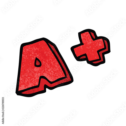 cartoon doodle letter grades