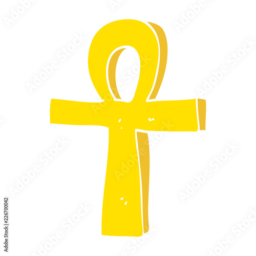 cartoon doodle of an ankh