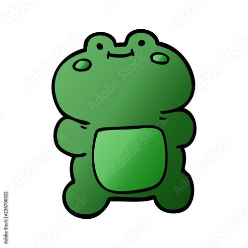 funny cartoon doodle frog © lineartestpilot