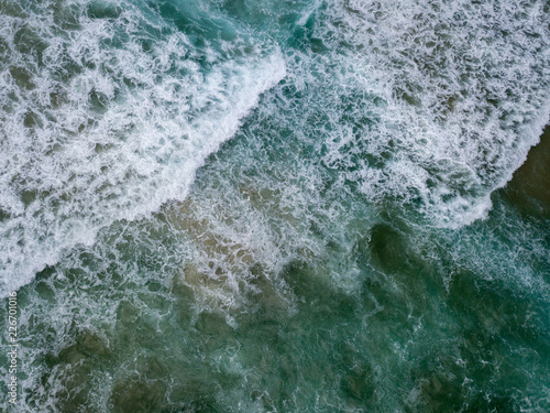 Waves Crashing view from above