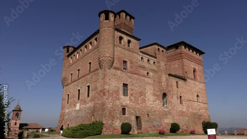 Wallpaper Mural GRINZANE CAVOUR, ITALY SEPTEMBER 28, 2018: Tourists visit the Castle of Grinzane Cavour in the northern Italy Torontodigital.ca