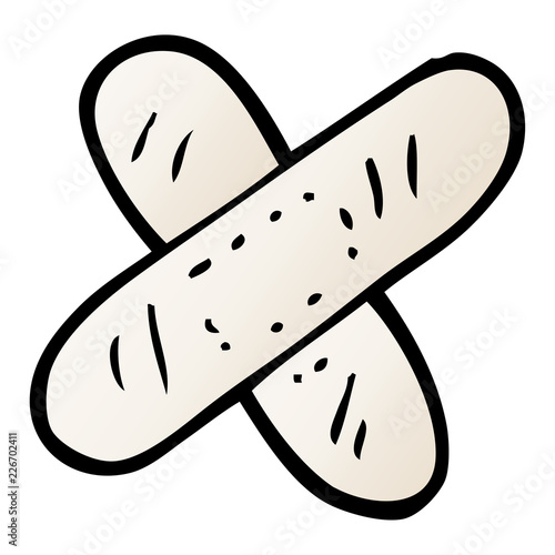 cartoon doodle medical sticking plaster