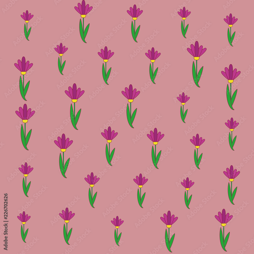 Flower cartoon isolated pattern background Flower cartoon isolated pattern background