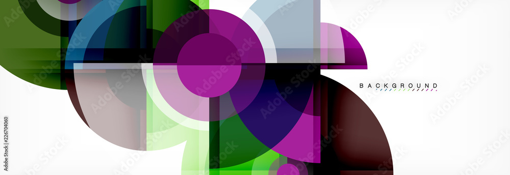 Abstract background bright circles geometric design Abstract background bright circles geometric design