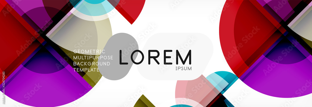 Vector fantastic circle modern geometric background template Vector fantastic circle modern geometric background template