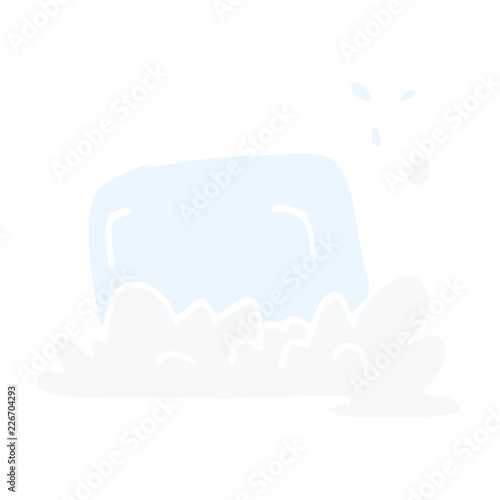 cartoon doodle bar of soap