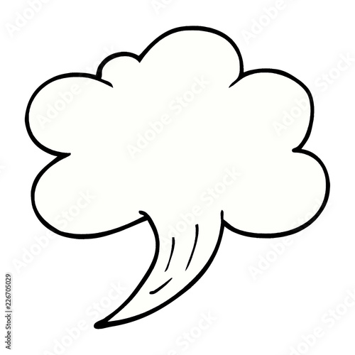 cartoon doodle gust of air