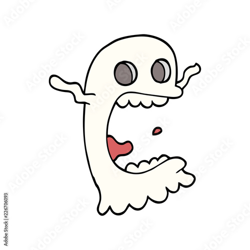 cartoon doodle spooky ghost