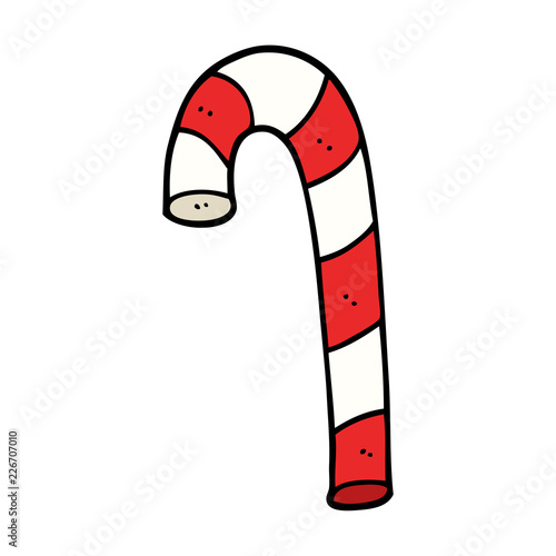 cartoon doodle xmas candy cane