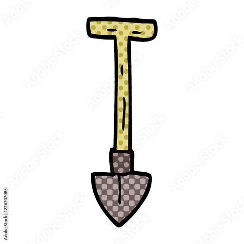 cartoon doodle spade