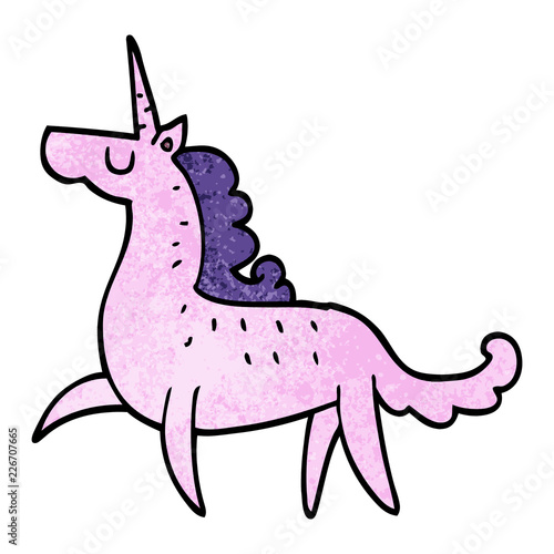cartoon doodle magical unicorn © lineartestpilot