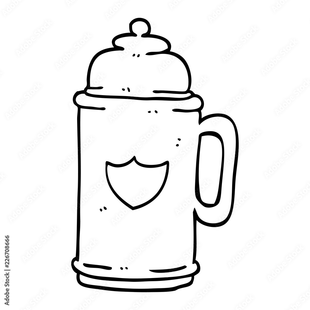 line drawing cartoon golden tankard line drawing cartoon golden tankard
