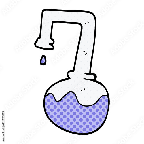 cartoon doodle science experiment