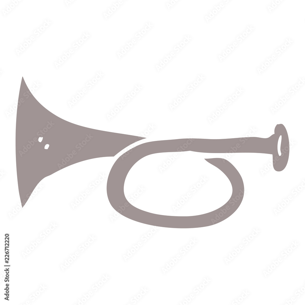 cartoon doodle metal trumpet cartoon doodle metal trumpet